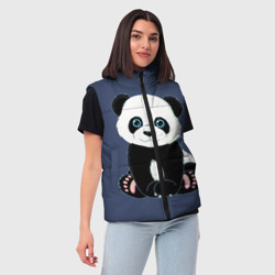 Женский жилет утепленный 3D Милая Панда Sweet Panda - фото 2