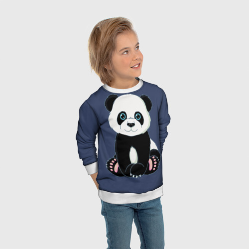 Детский свитшот 3D Милая Панда Sweet Panda, цвет 3D печать - фото 5