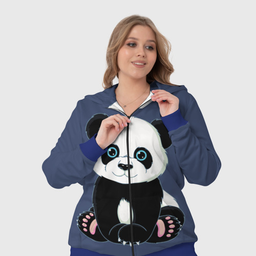 Женский костюм 3D Милая Панда Sweet Panda, цвет синий - фото 7