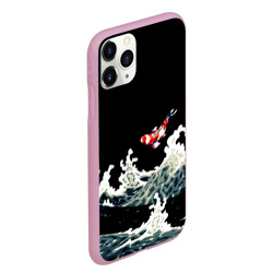 Чехол для iPhone 11 Pro Max матовый Карп Кои Волна Япония Рыба - фото 2