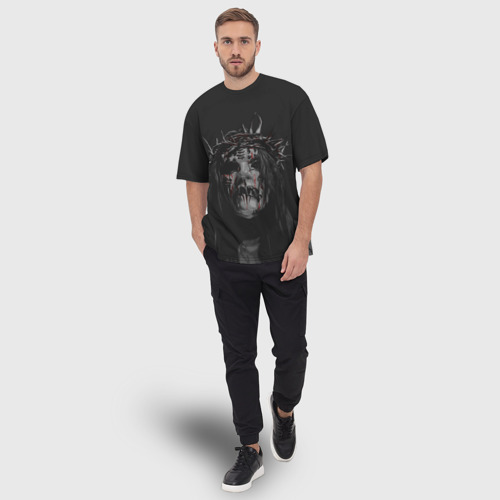 Мужская футболка oversize 3D Joey Jordison, цвет 3D печать - фото 5