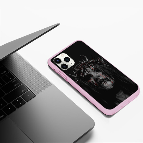 Чехол для iPhone 11 Pro Max матовый Joey Jordison, цвет розовый - фото 5