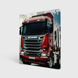 Холст квадратный Scania Дальнобой