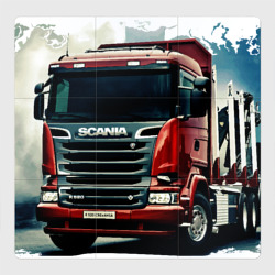 Магнитный плакат 3Х3 Scania Дальнобой