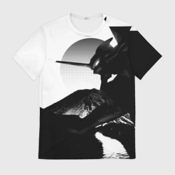 Мужская футболка 3D Закат Евангелион