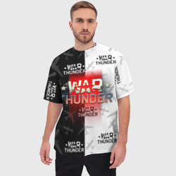 Мужская футболка oversize 3D War thunder Вар Тандер - фото 2