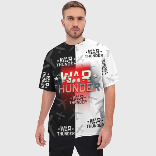 Мужская футболка oversize 3D War thunder Вар Тандер, цвет 3D печать - фото 3