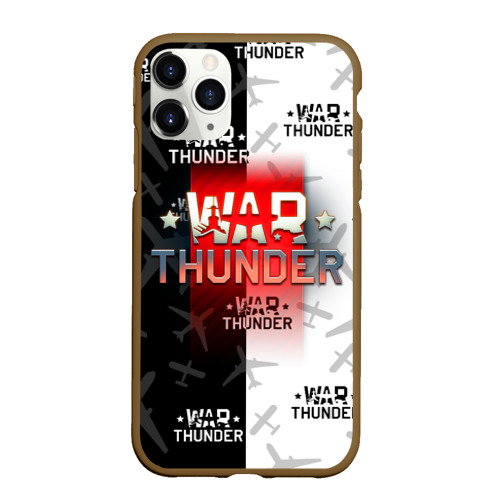Чехол для iPhone 11 Pro матовый с принтом WAR THUNDER / ВАР ТАНДЕР, вид спереди #2