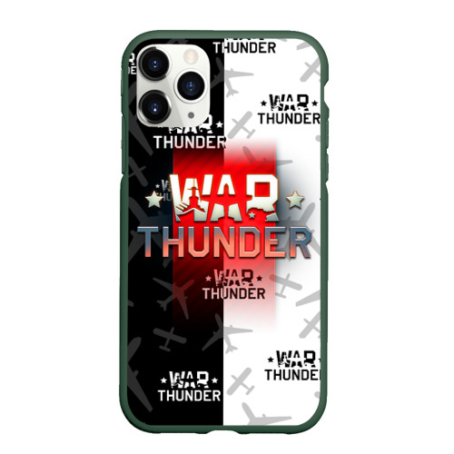 Чехол для iPhone 11 Pro матовый War thunder Вар Тандер, цвет темно-зеленый