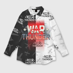 Мужская рубашка oversize 3D War thunder Вар Тандер