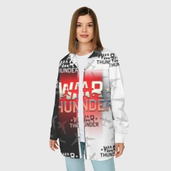 Женская рубашка oversize 3D War thunder Вар Тандер - фото 2