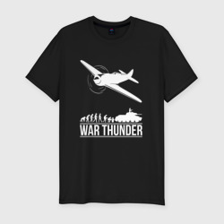 Мужская футболка хлопок Slim War thunder Вар Тандер