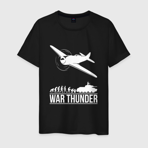 Мужская футболка хлопок War thunder Вар Тандер, цвет черный