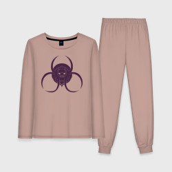 Женская пижама с лонгсливом хлопок Кумоко