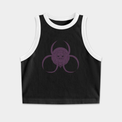 Женская укороченная майка-топ хлопок Кумоко