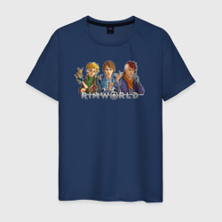 Мужская футболка хлопок RimWorld персонажи