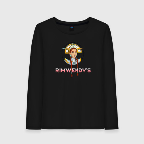 Женский лонгслив хлопок RimWorld Rimwendy's, цвет черный