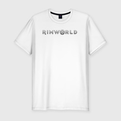 Мужская футболка хлопок Slim RimWorld logo