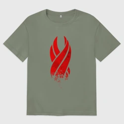 Женская футболка хлопок Oversize Dead space обелиск