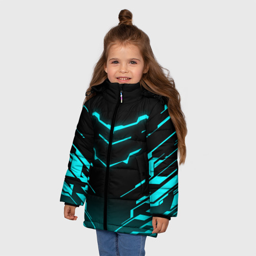 Зимняя куртка для девочек 3D Dead space Айзек Кларк, цвет черный - фото 3