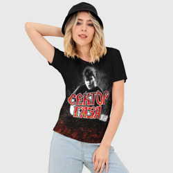 Женская футболка 3D Slim Сектор Газа Юра Хой - фото 2