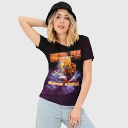 Женская футболка 3D Slim Сектор Газа альбом Зловещие мертвецы - фото 2