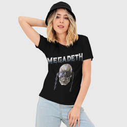 Женская футболка 3D Slim Megadeth - фото 2
