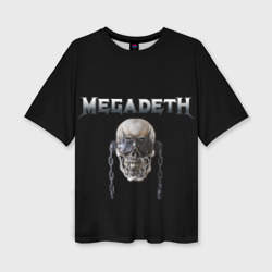 Женская футболка oversize 3D Megadeth