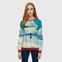 Женский свитшот 3D Майки в одиночестве - фото 2