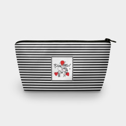 Косметичка 3D Скетч влюбленные мальчик и девочка 