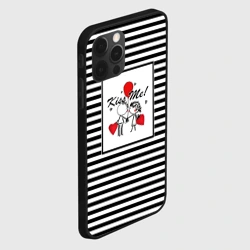Чехол для iPhone 12 Pro Скетч влюбленные мальчик и девочка  - фото 2