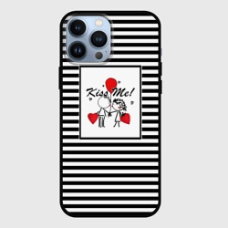 Чехол для iPhone 13 Pro Max Скетч влюбленные мальчик и девочка 