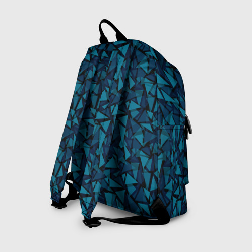 Рюкзак 3D Синий  полигональный паттерн - фото 2