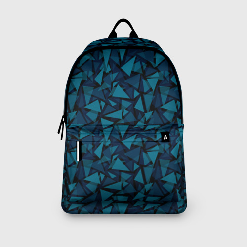 Рюкзак 3D Синий  полигональный паттерн - фото 4