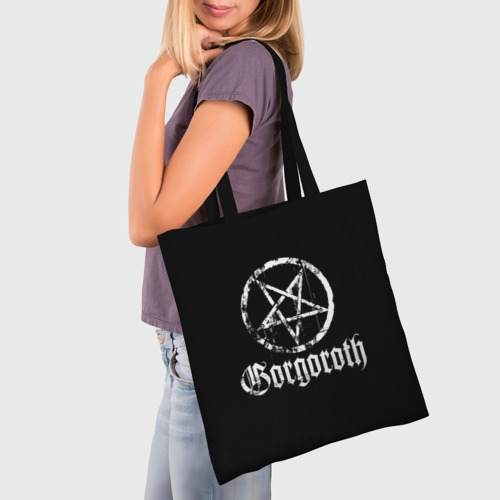 Шоппер 3D с принтом Gorgoroth, фото на моделе #1