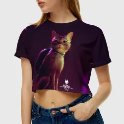 Женская футболка Crop-top 3D Stray Game 2021 - фото 2