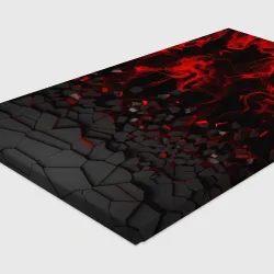 Холст прямоугольный 3Д Разлом 3D Плиты и огонь - фото 2