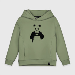 Детское худи Oversize хлопок Панда лайк любовь Panda love