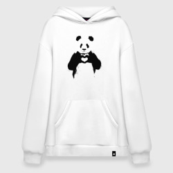 Худи SuperOversize хлопок Панда лайк любовь Panda love