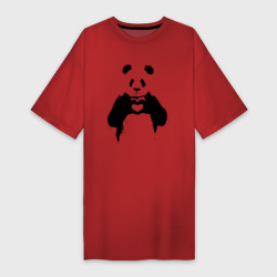 Платье-футболка хлопок Панда лайк любовь Panda love