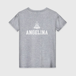 Женская футболка хлопок Ангелина Корона на спине