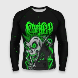 Мужской рашгард 3D Сектор Газа кислотно зеленый