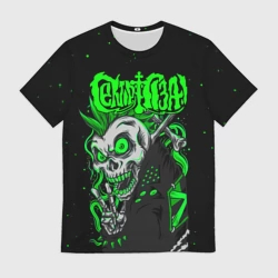 Мужская футболка 3D Сектор Газа кислотно зеленый