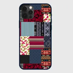 Чехол для iPhone 12 Pro Max Деревянные отделочные пэчворк узоры