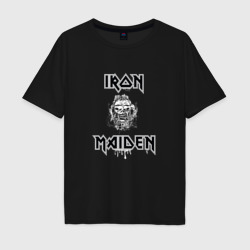 Мужская футболка хлопок Oversize Iron Maiden Айрон мейден