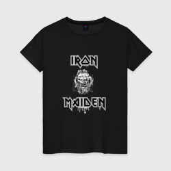 Женская футболка хлопок Iron Maiden Айрон мейден