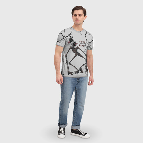 Мужская футболка 3D Horror СиреноголовыйИгра Ужастик, цвет 3D печать - фото 5