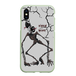 Чехол для iPhone XS Max матовый Horror СиреноголовыйИгра Ужастик