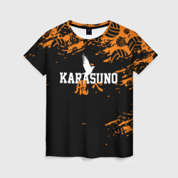 Женская футболка 3D Karasuno Карасуно