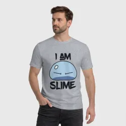 Мужская футболка хлопок I am slime, Я слизь - фото 2